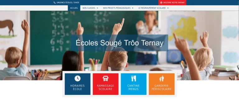 Site Internet du regroupement scolaire des écoles de Sougé, Trôo et Ternay dans la Vallée du Loir