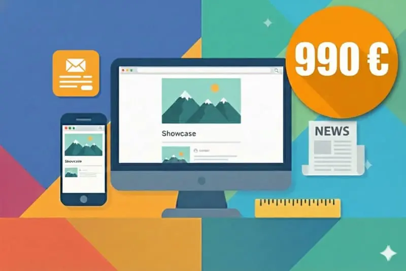 Site Internet professionnel responsive à 990 € – ordinateur et mobile
