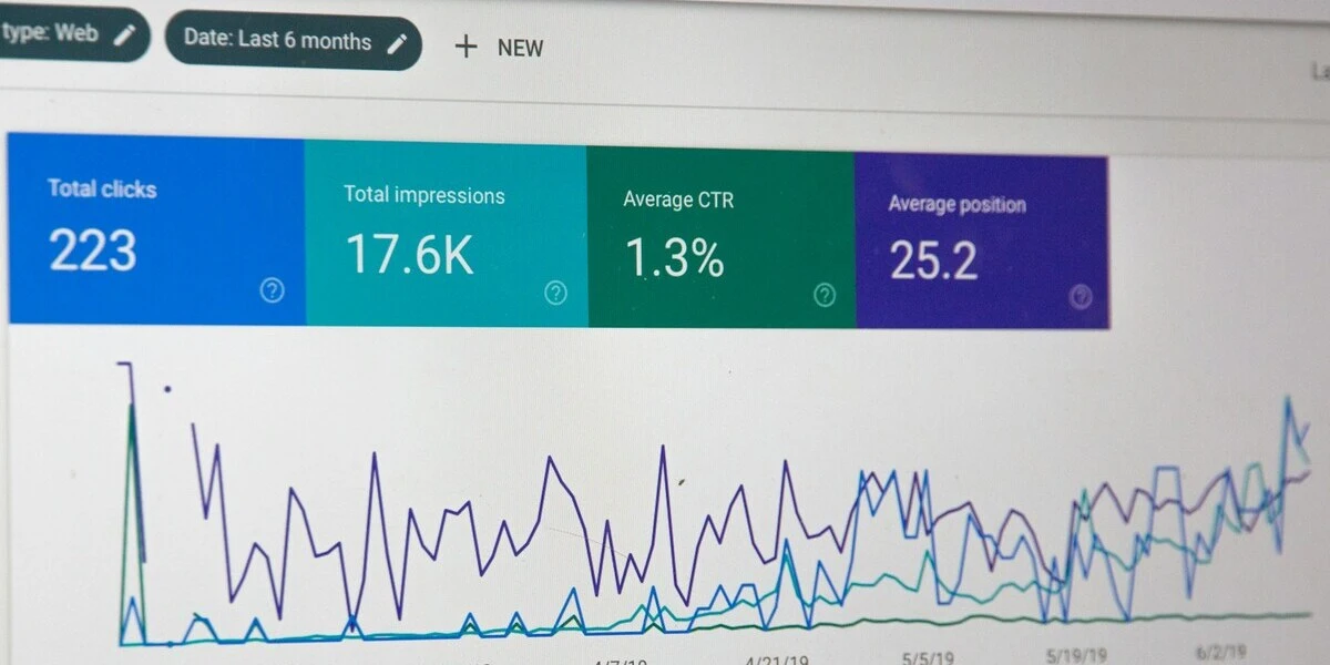 Statistiques Google Search Console - clics impressions référencement local